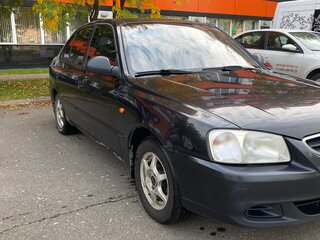2008 Hyundai Accent ТагАЗ II, чёрный, 250000 рублей, вид 2