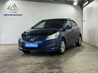 2016 Hyundai Solaris I Рестайлинг, синий, 999000 рублей, вид 1