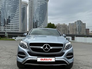 2016 Mercedes-Benz GLE Coupe 400 I (C292), серебристый, 5500000 рублей, вид 4