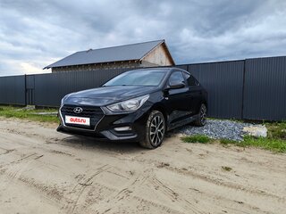 2017 Hyundai Solaris II, чёрный, 1060000 рублей, вид 2