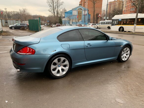 2008 BMW 6 серии 630i II (E63/E64) Рестайлинг, голубой - вид 13