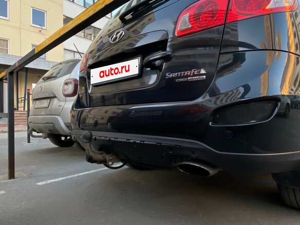 2008 Hyundai Santa Fe II, чёрный, 860000 рублей - вид 7