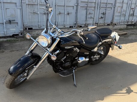 2003 Yamaha XVS400 Drag Star, чёрный, 339000 рублей, вид 1