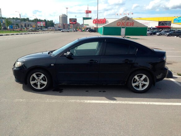 2006 Mazda 3 I (BK) Рестайлинг, чёрный - вид 2