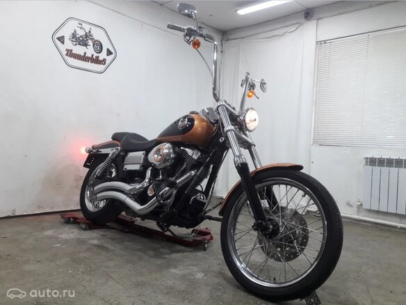 2008 Harley-Davidson Dyna Wide Glide, золотистый - вид 1