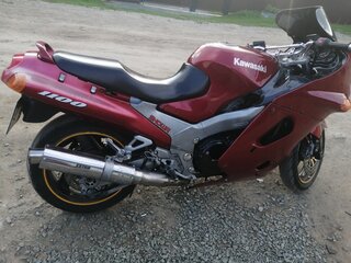 1997 Kawasaki ZZR 1100, красный, 285000 рублей, вид 2