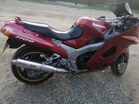 1997 Kawasaki ZZR 1100, красный, 285000 рублей, вид 2