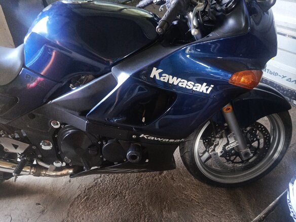 2007 Kawasaki ZZR 400, синий, 320000 рублей - вид 1