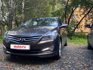 2015 Hyundai Solaris I Рестайлинг, коричневый, 1100000 рублей, вид 5