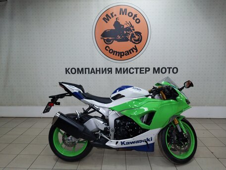 2024 Kawasaki ZX-6 Ninja, зелёный, 1399000 рублей, вид 1