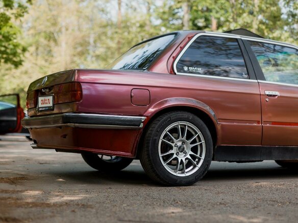 1990 BMW 3 серии 318i II (E30), розовый - вид 7