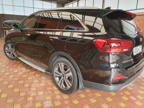 2019 Kia Sorento III Prime Рестайлинг, чёрный, 4050000 рублей - вид 3