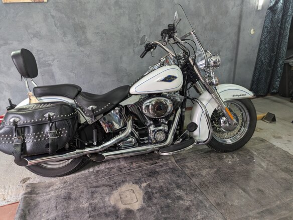 2013 Harley-Davidson Heritage, белый, 1250000 рублей - вид 13