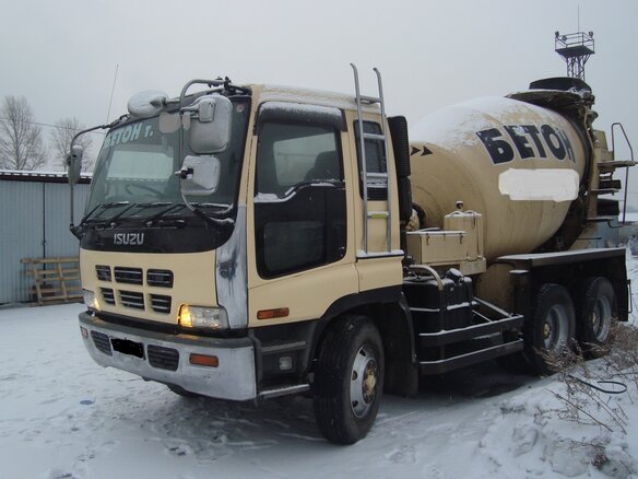 2000 Isuzu Автобетоносмеситель, жёлтый, 4050000 рублей