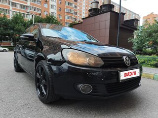 2011 Volkswagen Golf VI, чёрный, 520000 рублей, вид 4