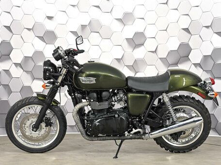 2012 Triumph Thruxton, зелёный, 577000 рублей, вид 4