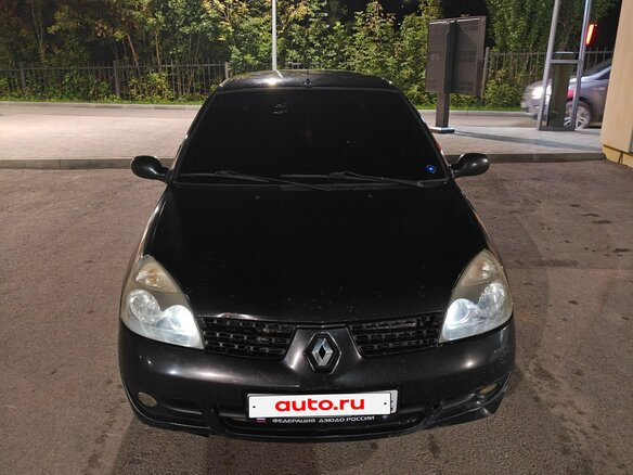 2007 Renault Symbol I Рестайлинг 2, чёрный, 195000 рублей - вид 1
