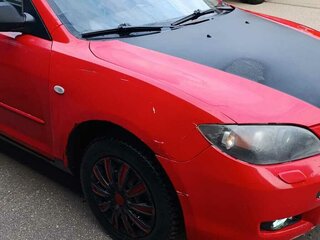 2006 Mazda 3 I (BK) Рестайлинг, красный, 300000 рублей, вид 4
