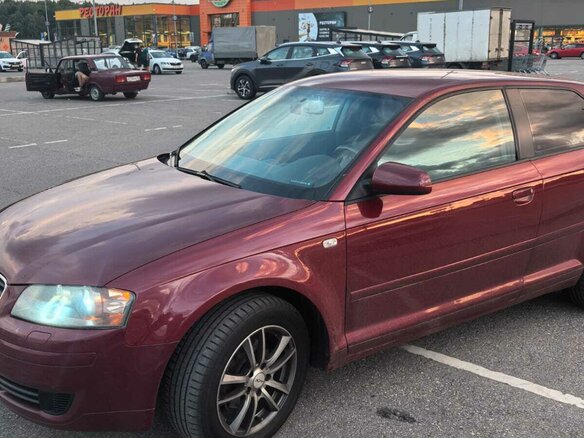 2004 Audi A3 II (8P), пурпурный, 640000 рублей - вид 7