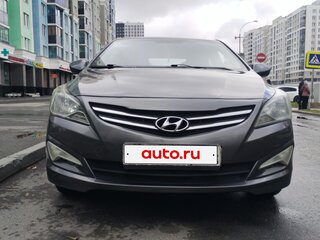 2014 Hyundai Solaris I Рестайлинг, серый, 870000 рублей, вид 1