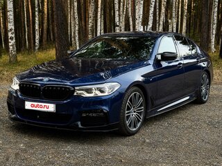 2017 BMW 5 серии 520d VII (G30/G31/G38), синий, 3050000 рублей, вид 2