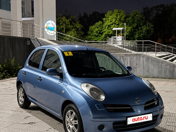 2007 Nissan Micra III (K12), синий, 460000 рублей - вид 1