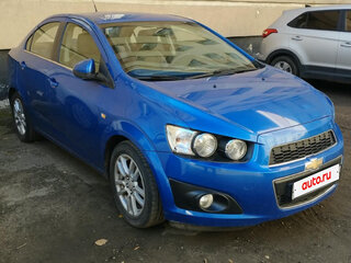 2013 Chevrolet Aveo II, синий, 800000 рублей, вид 1