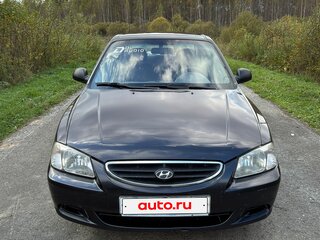 2008 Hyundai Accent ТагАЗ II, чёрный, 330000 рублей, вид 1