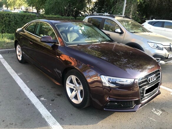 2013 Audi A5 I (8T) Рестайлинг, красный, 1850000 рублей - вид 1