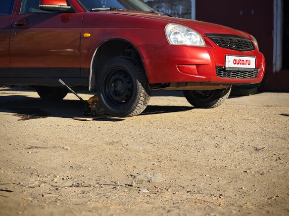 2009 Lada (ВАЗ) Priora I, красный, 170000 рублей - вид 8