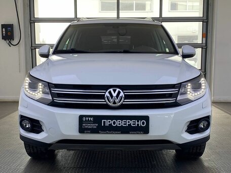 2014 Volkswagen Tiguan I Рестайлинг, белый, 1390000 рублей, вид 2