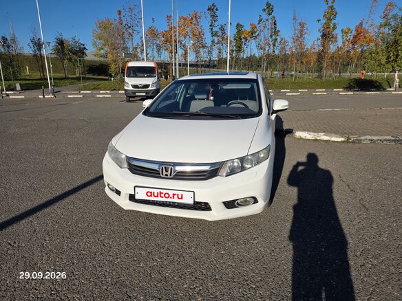 2012 Honda Civic IX, белый, 1050000 рублей - вид 5