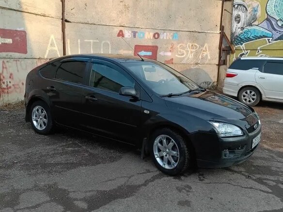 2007 Ford Focus II, чёрный - вид 2