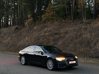 2019 Audi A6 40 TDI V (C8), синий, 3370000 рублей, вид 4