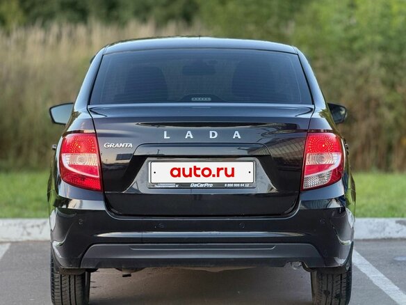 2021 Lada (ВАЗ) Granta I Рестайлинг, чёрный, 900000 рублей - вид 6