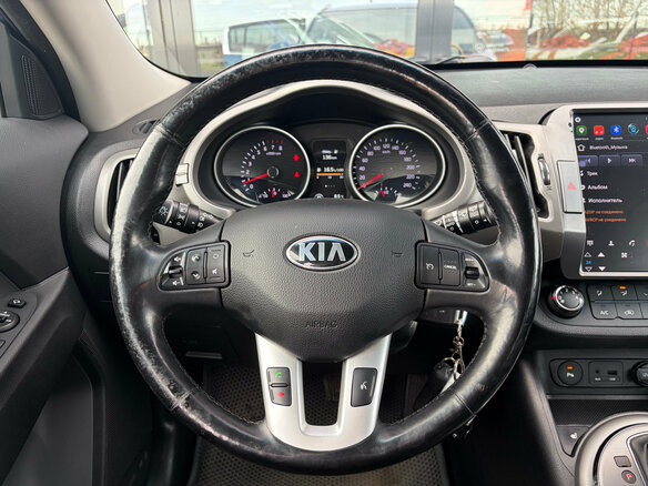 2014 Kia Sportage III Рестайлинг, синий, 1320000 рублей - вид 11