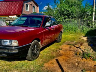 1987 Audi 80 IV (B3), красный, 250000 рублей, вид 1