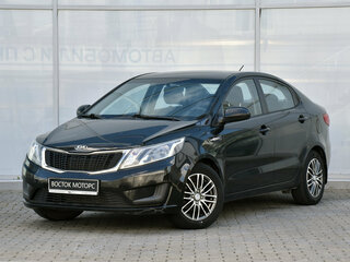 2014 Kia Rio III, чёрный, 670000 рублей, вид 2