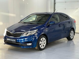 2015 Kia Rio III Рестайлинг, синий, 979000 рублей, вид 3