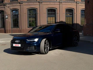 2019 Audi A6 55 TFSI V (C8), синий, 4500000 рублей, вид 4