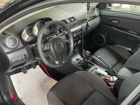 2008 Mazda 3 I (BK) Рестайлинг, чёрный, 400000 рублей, вид 4
