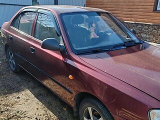 2009 Hyundai Accent ТагАЗ II, красный, 330000 рублей, вид 5