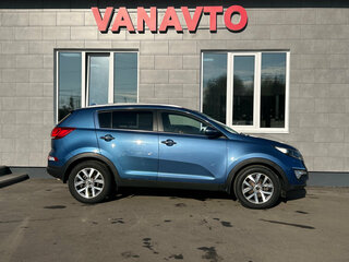 2014 Kia Sportage III Рестайлинг, синий, 1350000 рублей, вид 4