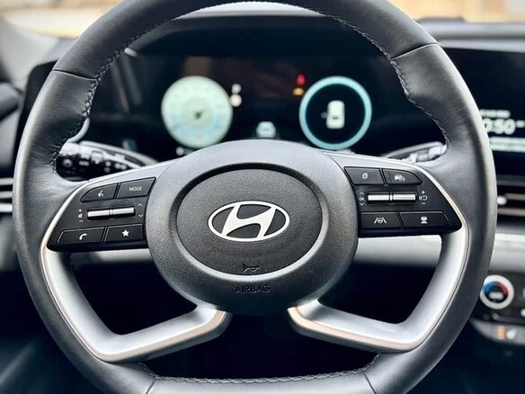 2023 Hyundai Elantra N Line VII (CN7) Рестайлинг, синий - вид 9