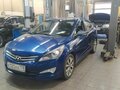 2015 Hyundai Solaris I Рестайлинг, синий, 720000 рублей