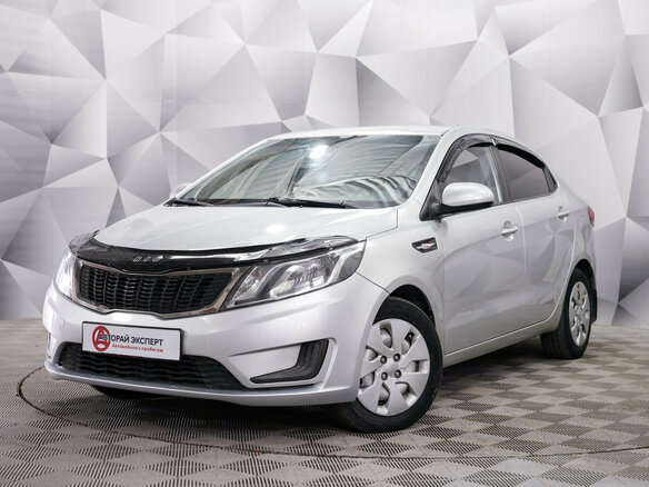 2012 Kia Rio III, серебристый, 730000 рублей