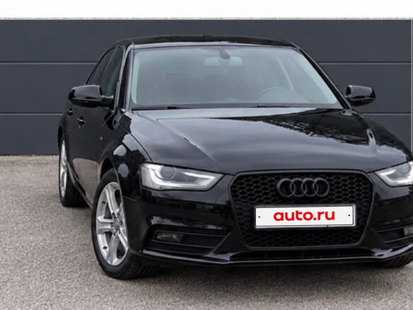 2014 Audi A4 IV (B8) Рестайлинг, чёрный, 1080000 рублей - вид 1