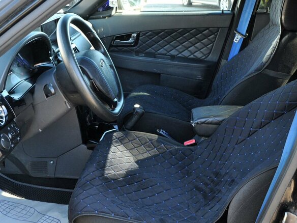 2010 Lada (ВАЗ) Priora Premier I, чёрный, 210000 рублей - вид 9