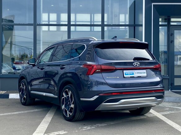 2021 Hyundai Santa Fe IV Рестайлинг, синий, 3799000 рублей - вид 6