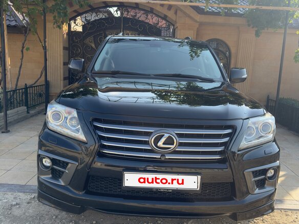 2012 Lexus LX 570 III Рестайлинг, чёрный, 3600000 рублей - вид 2